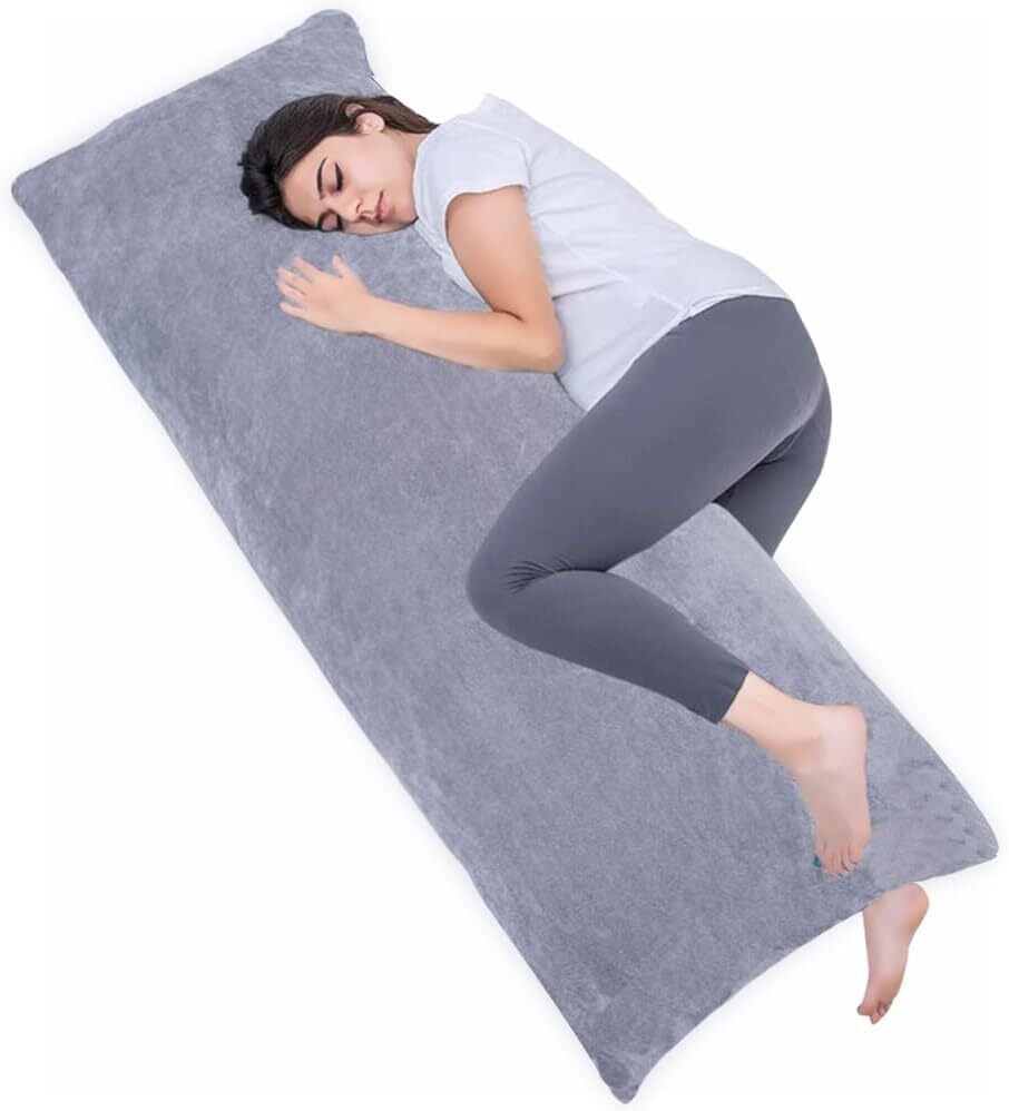 Full Body Pillow for Adults, Long Sleeping, Big Pillows Bed, Large, Dark Grey  1 MIDDLE ONE MO-BP-DG