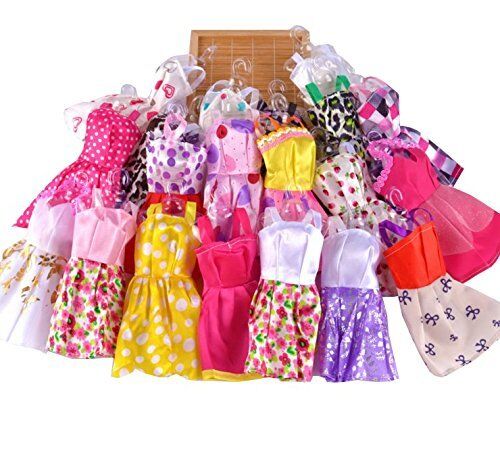 US 10 pcs/Lot Fashion Handmade Party Clothes Dresses outfit for Barbie Doll Toy Generic Does not apply