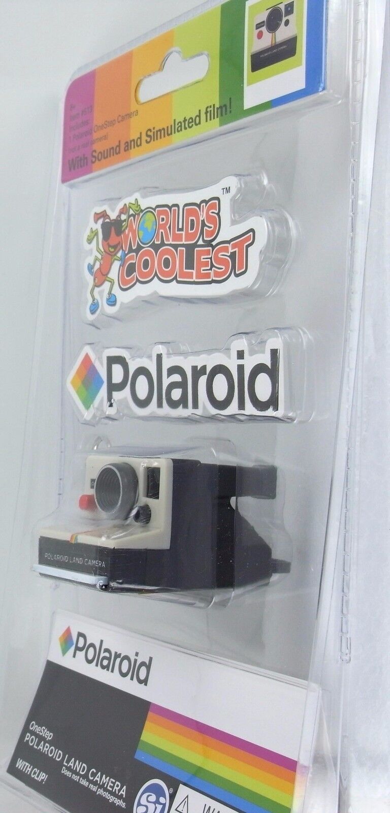 Worlds Coolest Smallest POLAROID LAND CAMERA Toy Miniature Mini OneStep Keychain Без бренда - фотография #9