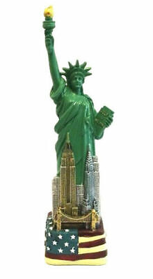 6" Statue of Liberty Figurine w.Flag Base and New York City SKYLines from NYC Без бренда
