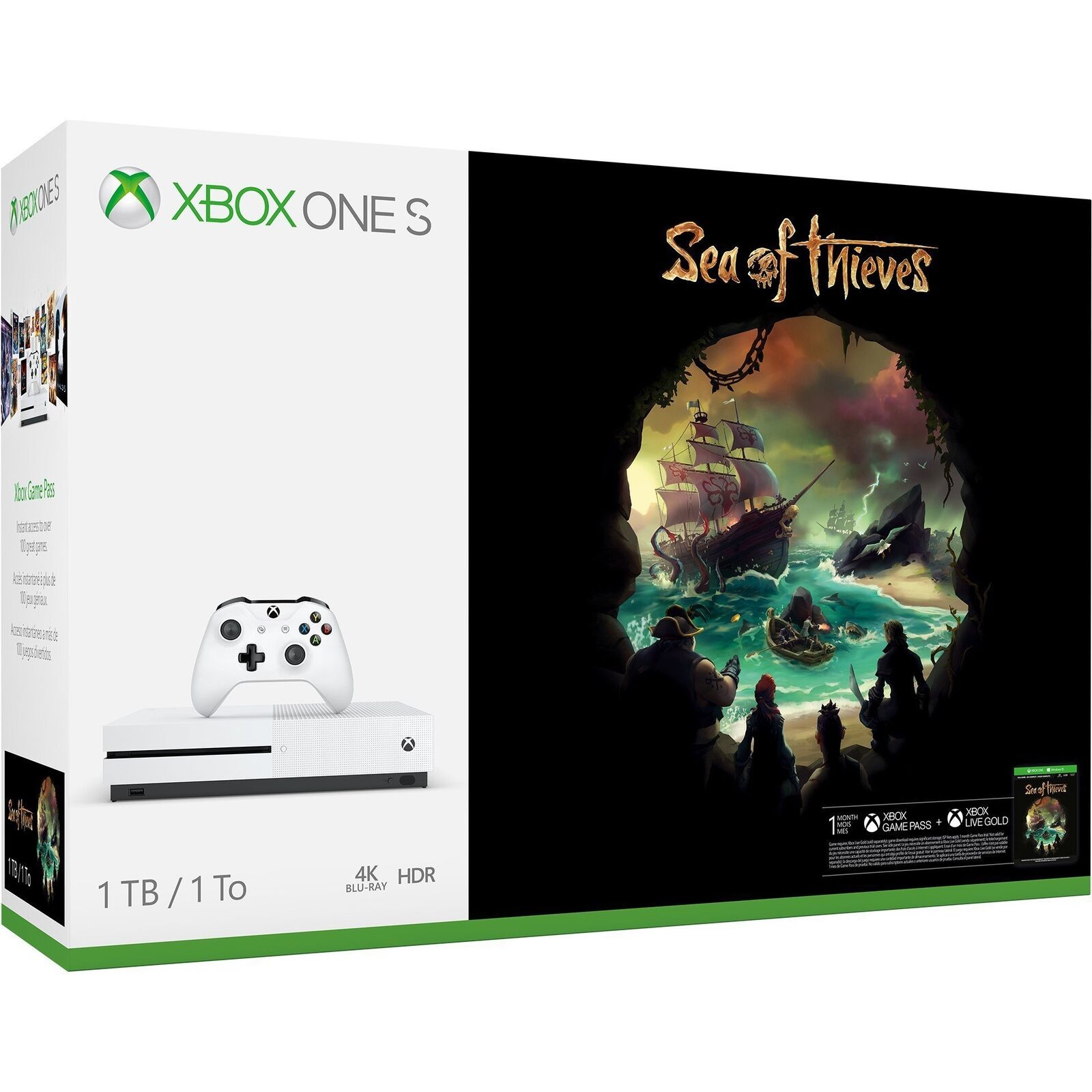Xbox One S 1TB Console - Sea of Thieves Bundle Microsoft 234-00324