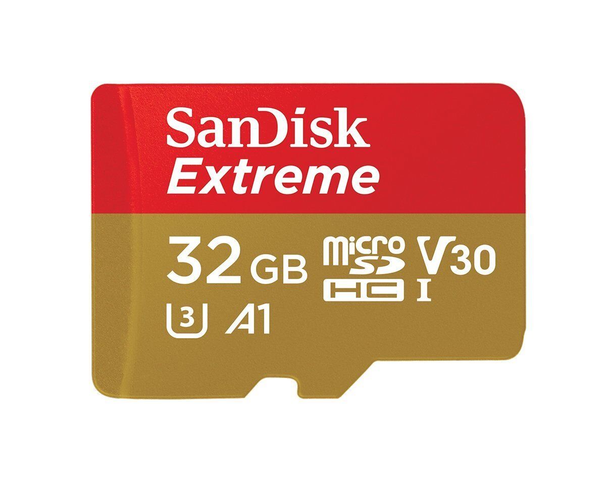 SanDisk 32GB microSD Extreme 100MB/s A1 4K U3 32G SD SDHC microSDHC SDSQXAF-032G SanDisk SDSQXAF-032G-GN6MA - фотография #2