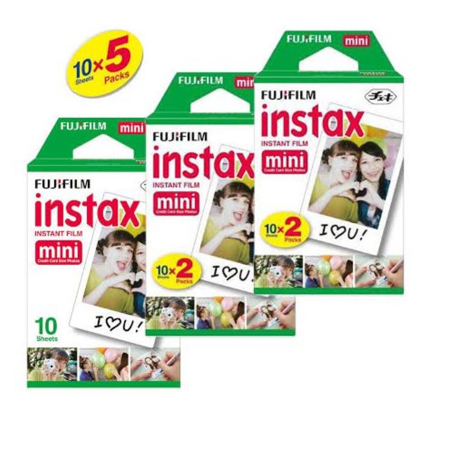 Fujifilm Instax Mini Instant Film 10 Sheets x 5 Packs For All Fuji Mini 8 Camera Fujifilm 96090 - фотография #2