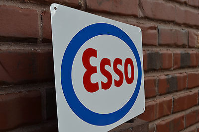 ESSO Metal Gas Station Pump Sign Standard Oil Advertise logo Mechanic  ESSO - фотография #2