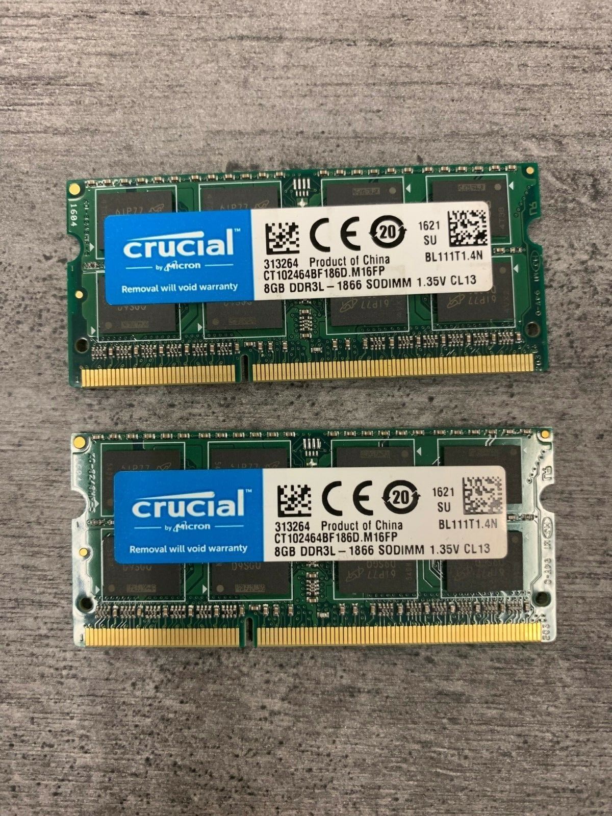 16GB (2 X 8GB ) PC3-12800S DDR3L/DDR3 SODIMM Laptop Memory - Major Brands Hynix DDR3L
