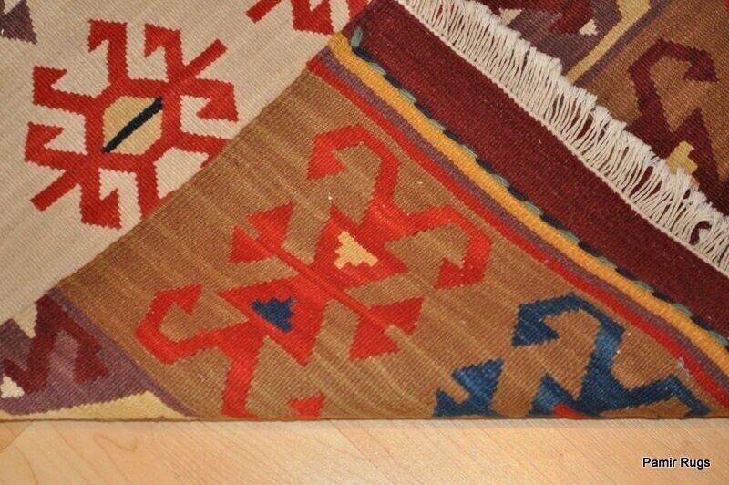 HANDMADE 5x7 ft. 100% wool SOUTHWESTERN Navajo design INDIAN  hand woven kilim Pamir Handmade-rug - фотография #9