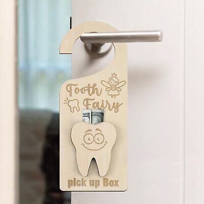 Tooth Fairy Door Hanger with Money Holder Tooth Fairy Pick up Box Encourage Gift Brand: free-space - фотография #2