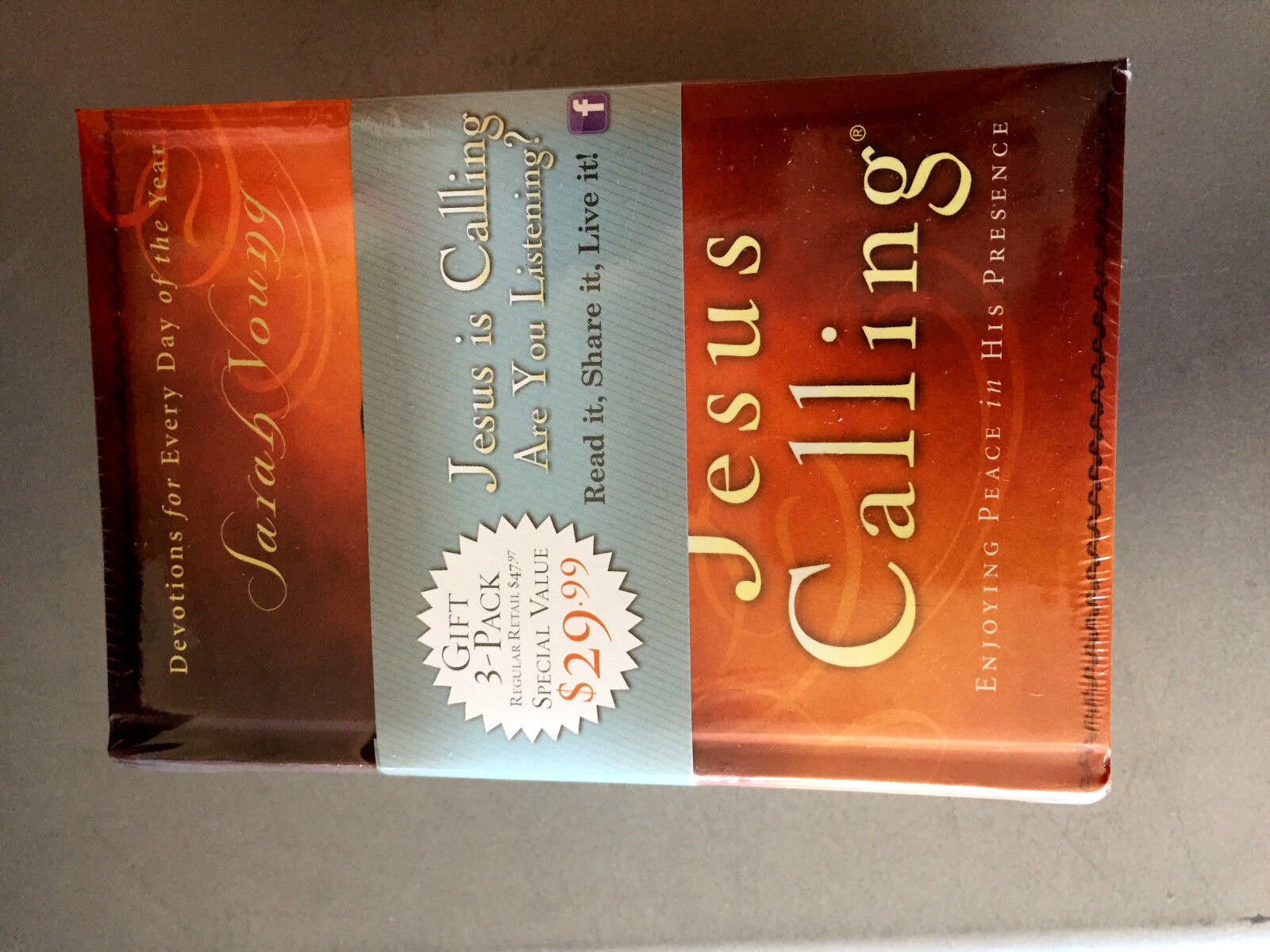 Jesus Calling - 3 Pack : Enjoying Peace in His Presence by Sarah Young Hardcover Без бренда - фотография #4