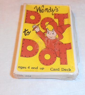 VINTAGE OLD WENDY'S DOT TO DOT CARD DECK GAME FACTORY SEALED Без бренда