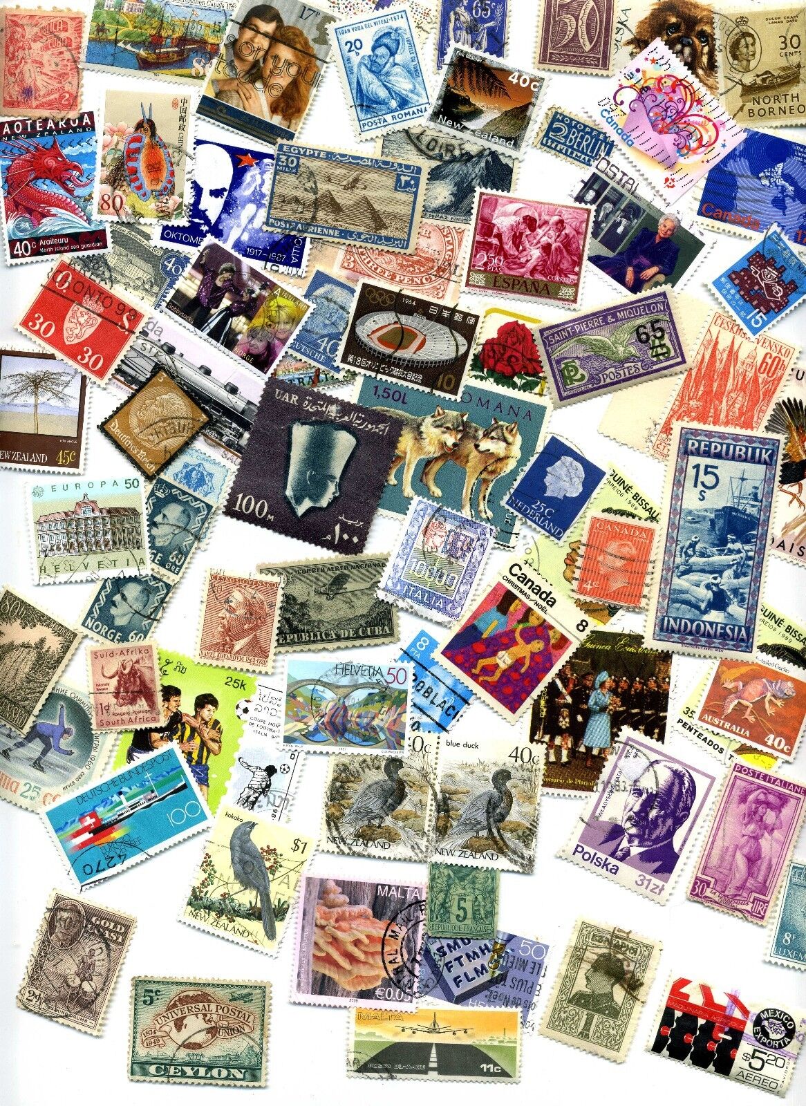 FOREIGN Stamp MIX OFF PAPER 500+  From Old Collections With HUGE BONUS!!! Без бренда - фотография #2