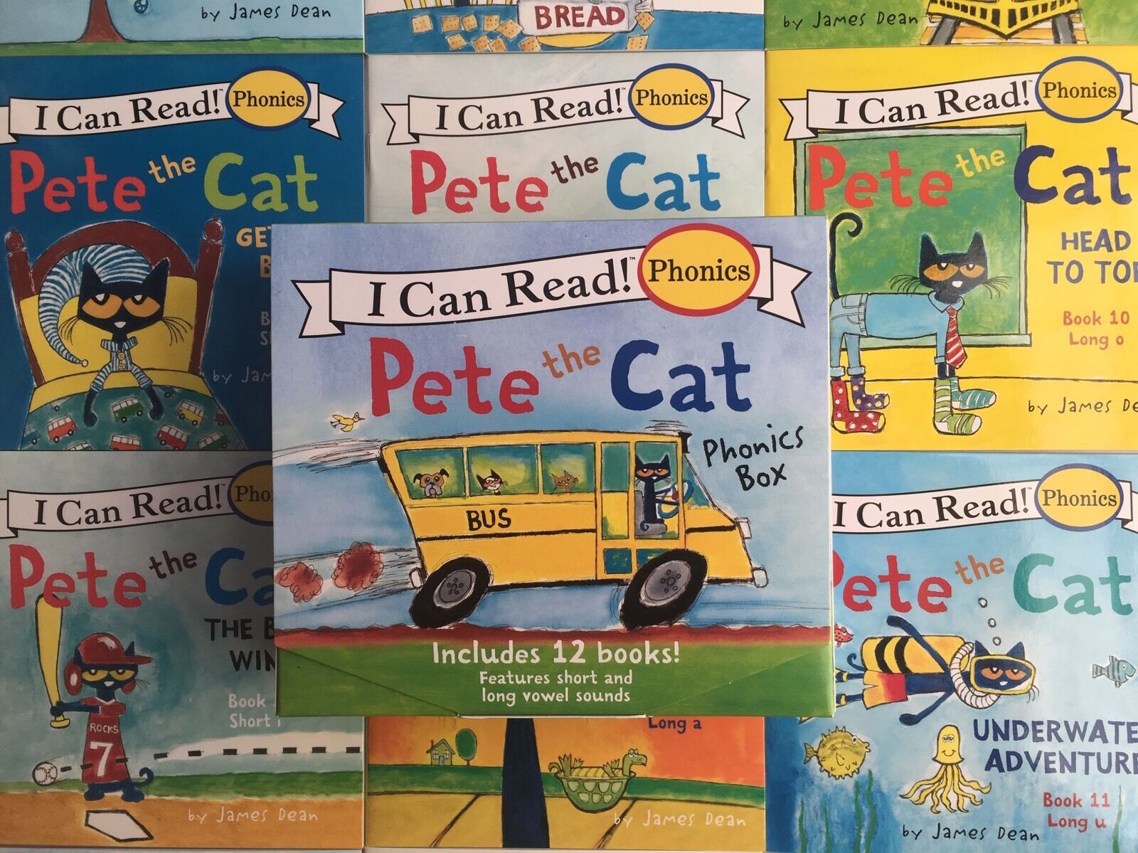 Pete the Cat Childrens Books Box Set I Can Read Phonics Learn to Read Lot 12 Без бренда - фотография #8