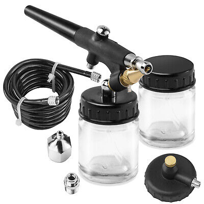 Starter Airbrush Kit Single Action Siphon Air Compressor Crafts Hobby Art PointZero Does Not Apply - фотография #3