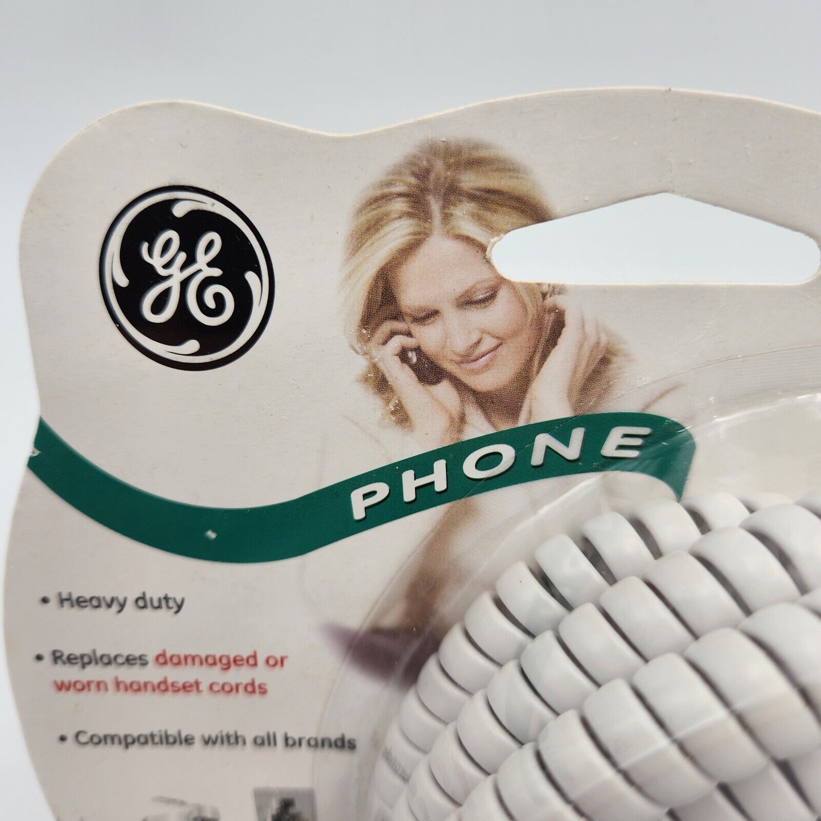 General Electric GE Phone Coil Cord White 25 Feet 86122 For Landline Telephones GE - фотография #4