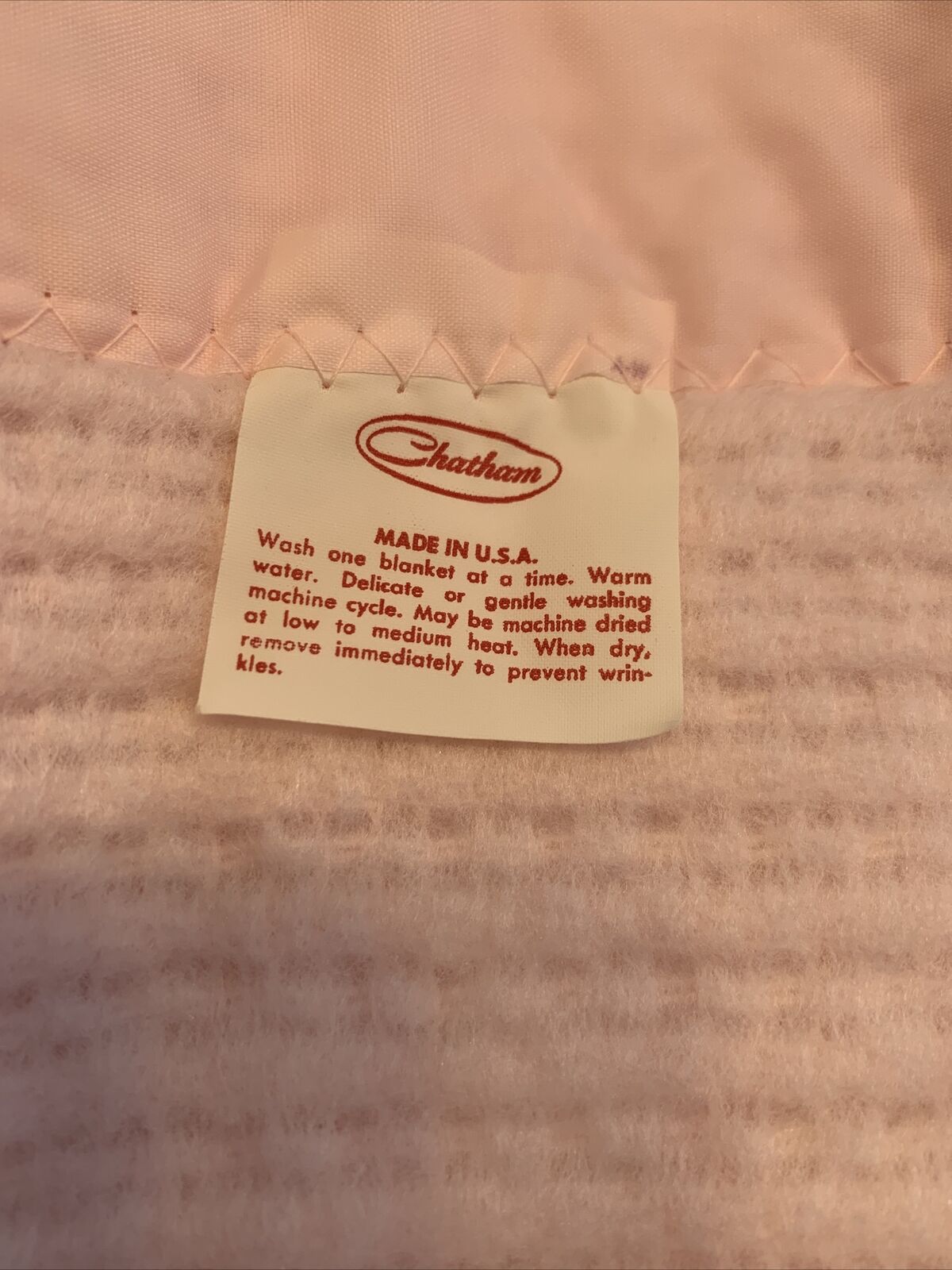 Chatham North Star Lullaby Thermal 100% Acrylic White Baby Crib Blanket Vintage Chatham - фотография #6