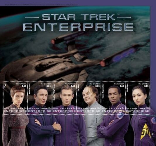 Gambia 2015 - Star Trek - Enterprise, Sheet of 6 stamps - MNH Star Trek Does not apply