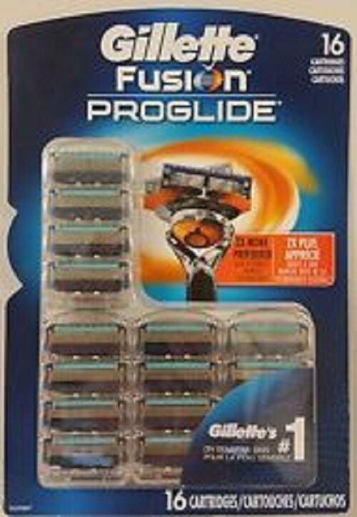 Gillette Fusion Proglide Blades 16 Cartridges 1 Pack Sealed - New Gillette Does Not Apply