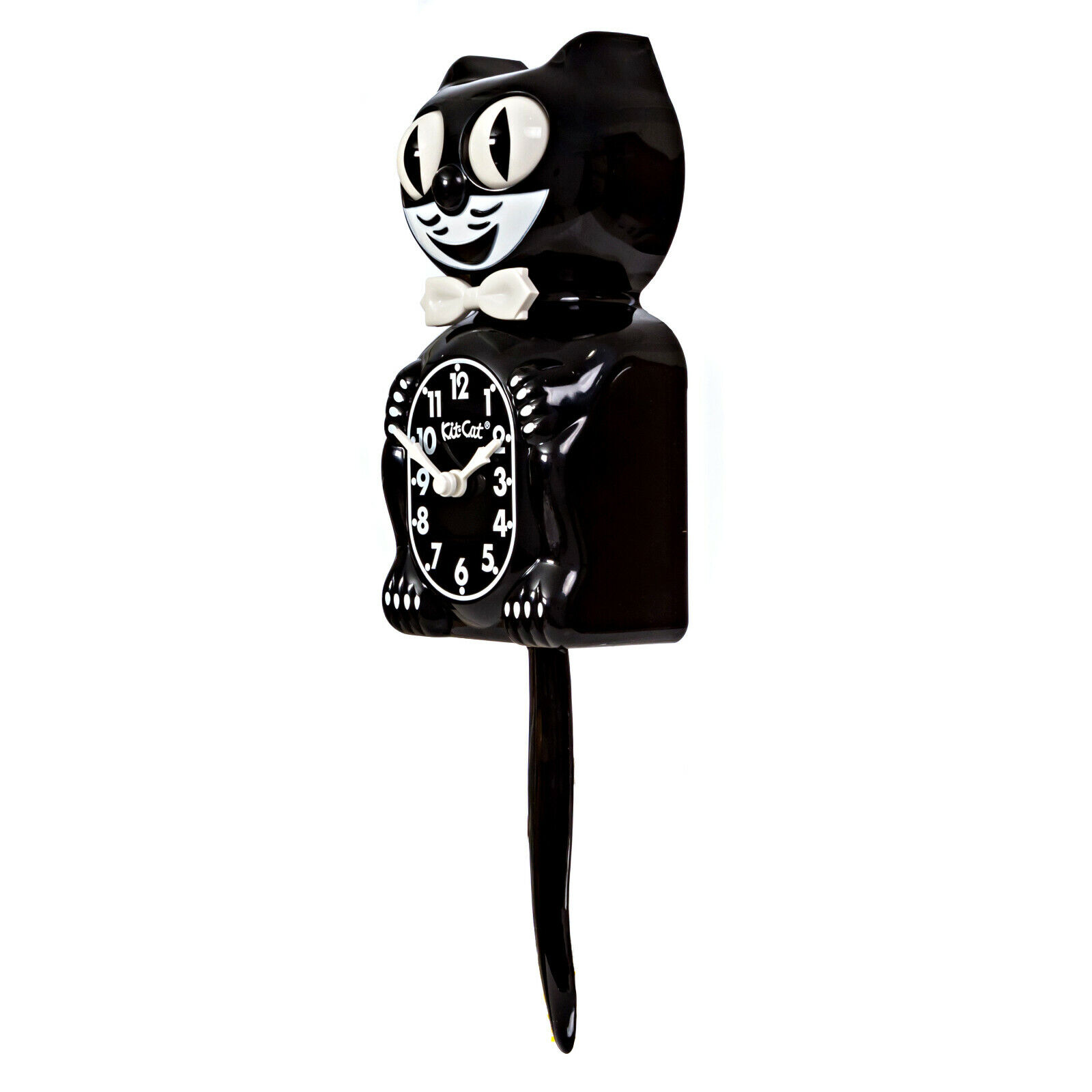 CLASSIC BLACK KIT CAT CLOCK 15.5" Free Battery USA MADE Official Kit-Cat Klock California Clock Company BC-1 - фотография #3