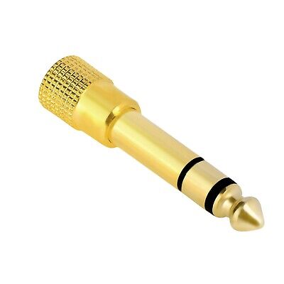 6.3mm 1/4" Male plug to 3.5mm 1/8" Female Jack Stereo Headphone Audio Adapter INSTEN Does not apply