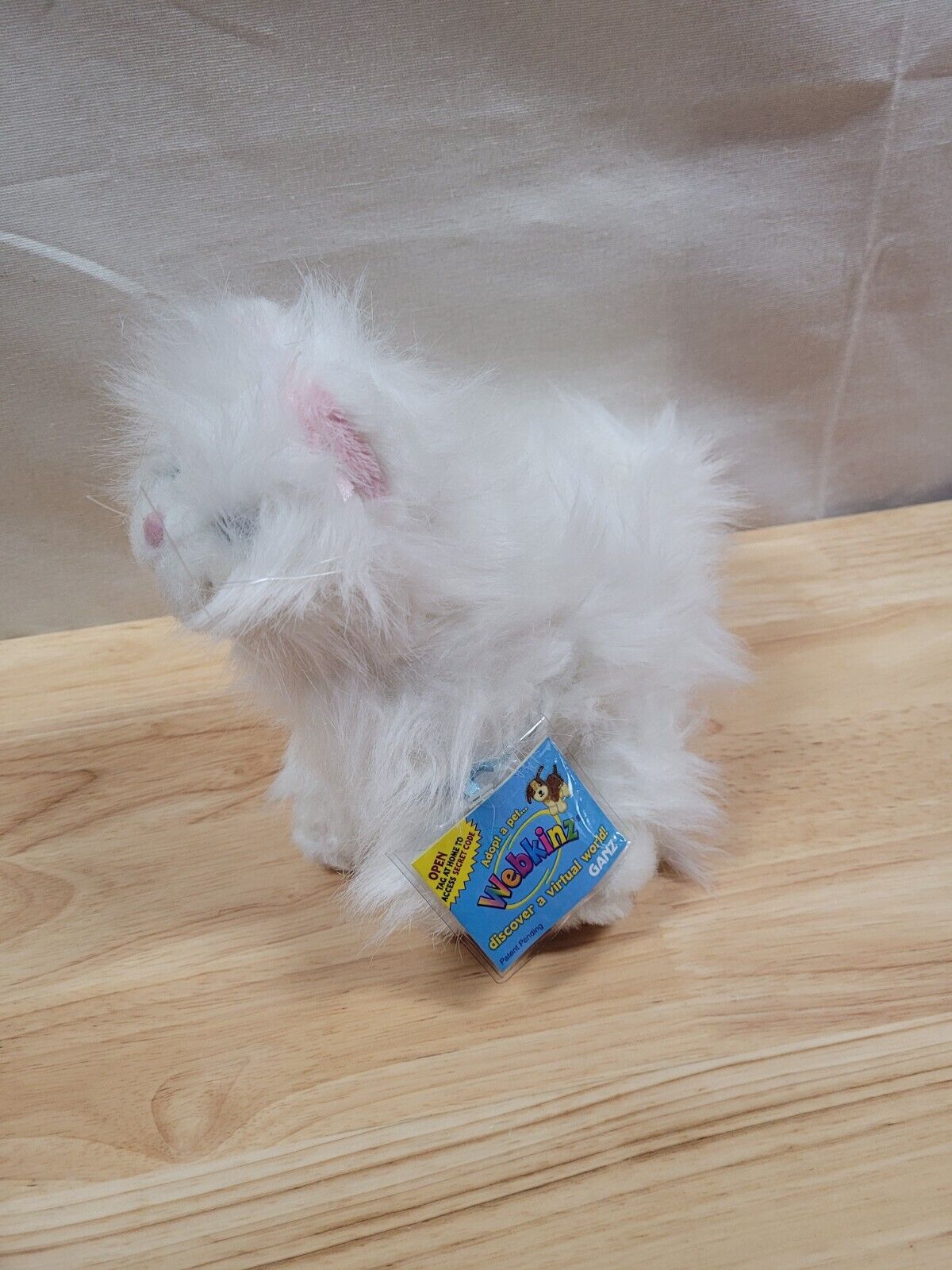 Webkinz Persian Cat Plush With Code Tags Sealed Kinz Doll Sealed New White Pink Webkinz
