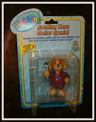 Webkinz Breaking News Cocker Spaniel Figurine with Code Ganz - фотография #2