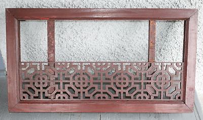 Large Antique Chinese Hand Carved Dragon Wood Table. Lattice Panel Pedestal RARE Без бренда - фотография #10