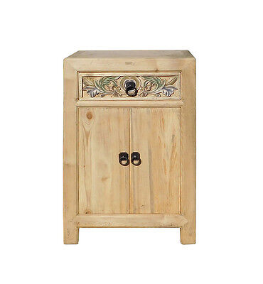 Chinese Rustic Raw Wood Side Table Cabinet cs1317 Handmade Does Not Apply