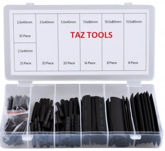 127pc Heat Shrink Wire Wrap Assortment Tubing Electrical Connection Cable Sleeve AJ CTT 0127