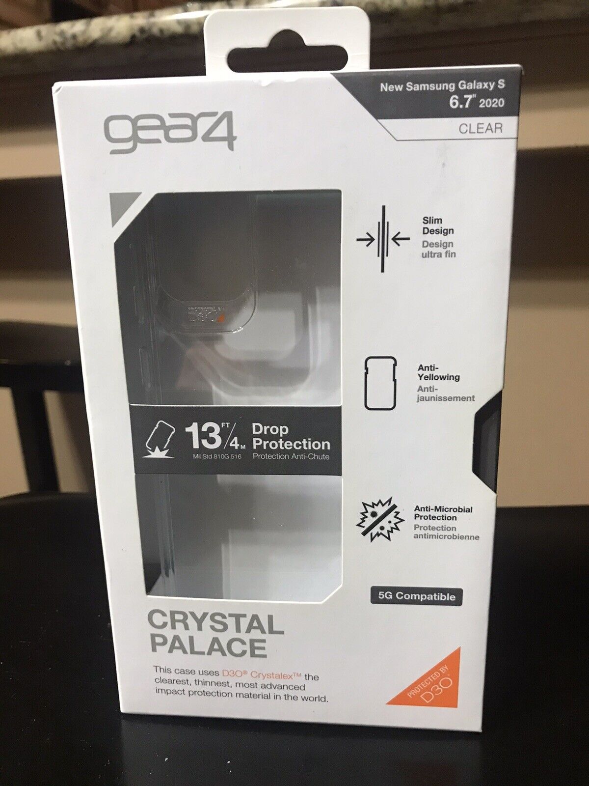 Gear4 New Samsung Galaxy S 6.7” 2020 Case Clear Crystal Palace 5G Compatible D30 Gear4 702004891