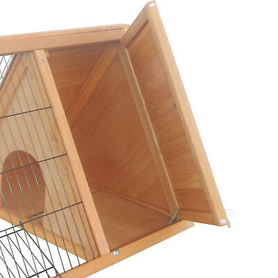 Outside Triangle Shaped Wooden Protective Pet House w/ Ventilating Wire, Yellow PawHut USD3-00160141 - фотография #8