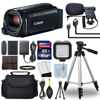 Canon VIXIA HF R800 Full HD Camcorder HFR800 Black 57x Advance Zoom+ 16GB Bundle Canon CAR800BLACKK1-1960C002