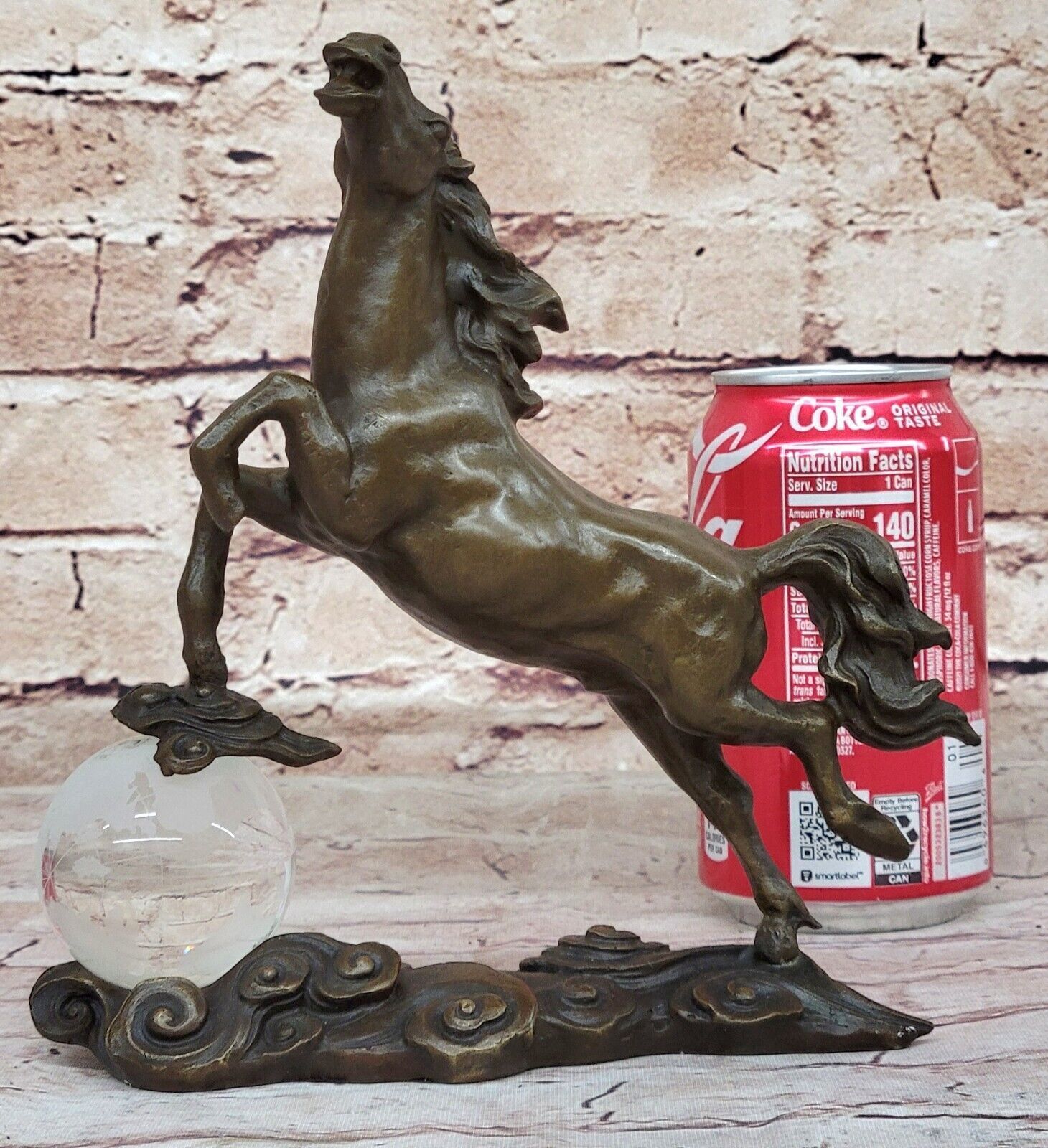 Lost Wax Method: Milo`s Signed Rearing Horse Sculpture Genuine Bronze Decor NR Без бренда - фотография #2