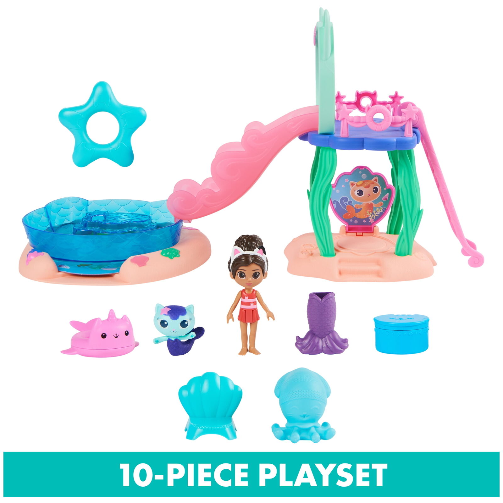 Gabby’s Dollhouse, Pool Playset with Figures and Accessories Без бренда - фотография #3