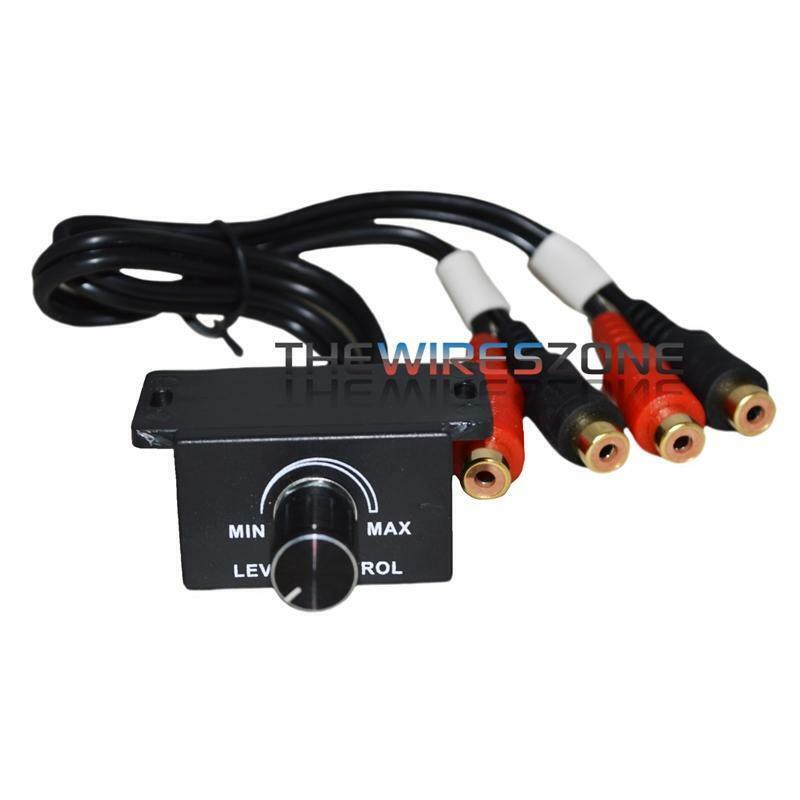 Universal Car Bass Amplifier Remote Level Control Knob Stereo RCA Input & Output The Wires Zone BLC-3 - фотография #2