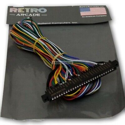 JAMMA Mame Cabinet Wiring Harness Loom Multicade Arcade Video Game PCB cable RetroArcade.us RA-WIRE-HARNESS