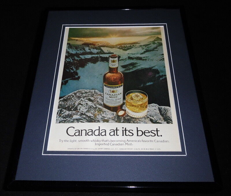1975 Canadian Mist Imported Whisky Framed 11x14 ORIGINAL Advertisement Без бренда