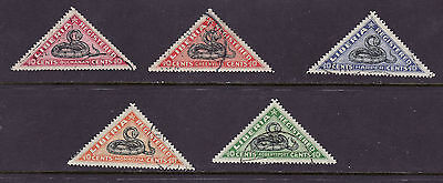 Liberia # F20-24 Complete Set of 1921 Snakes Triangles Без бренда