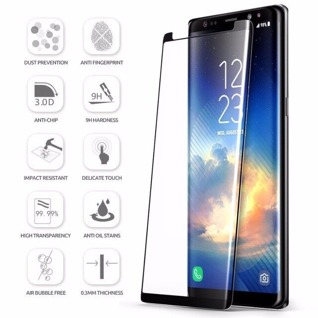 Case Friendly Tempered Glass Screen Protector Samsung Galaxy Note 9 S9 / S8 Plus Samsung Does not apply - фотография #3