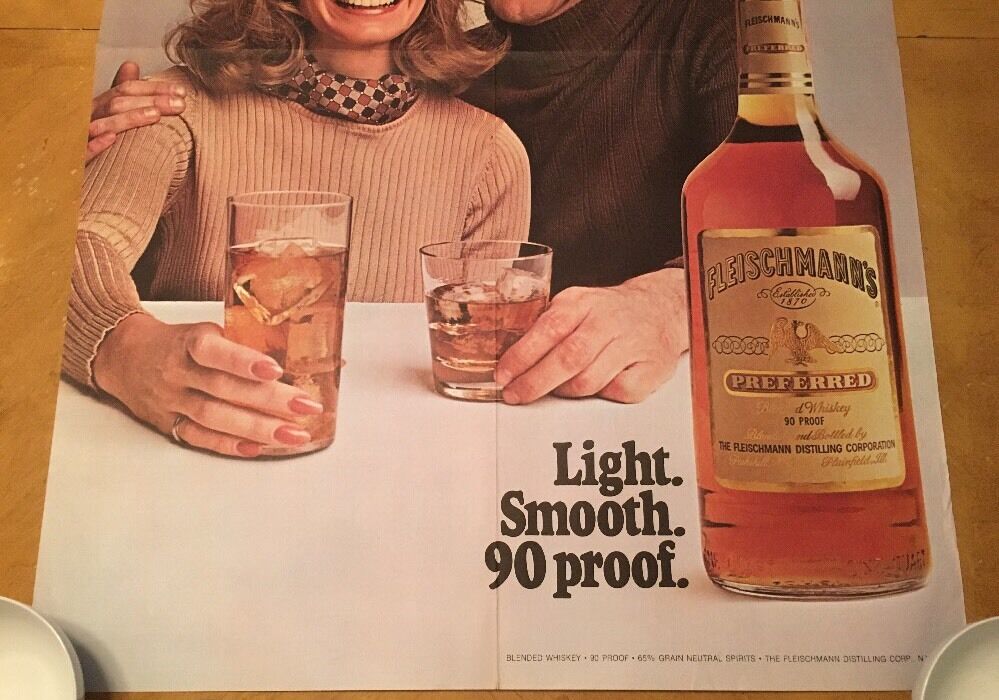 Fleischmann's Vintage Poster Advertisement Whiskey Liquor Pin-up 1975 Original Без бренда - фотография #4
