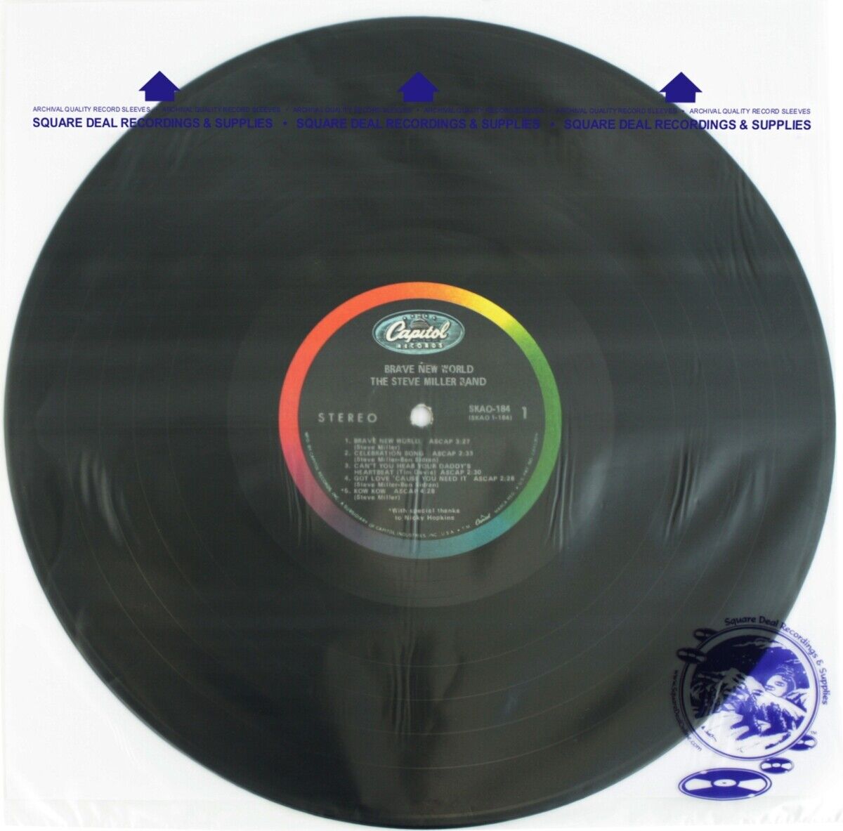(100) 12" RICE PAPER Insert Plastic Record Inner Sleeves Vinyl ARCHIVAL #12IM Square Deal Recordings & Supplies 12IM - фотография #3