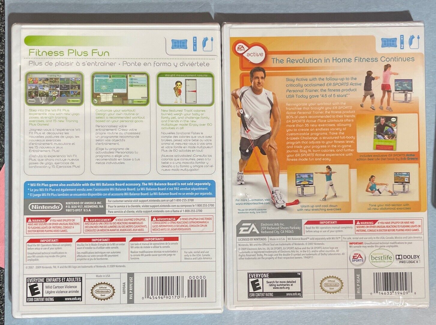 Wii Fit Plus & Active More Workouts ( Wii ) Factory Sealed Без бренда N/a - фотография #2