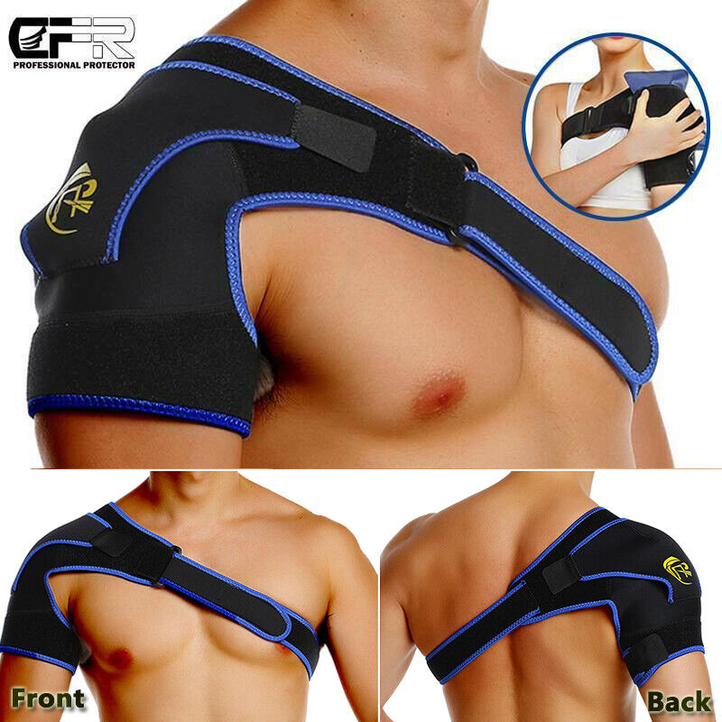 Left/Right Shoulder Brace Rotator Cuff Support Relief Pain Adjustable Belt US CFR Does Not Apply