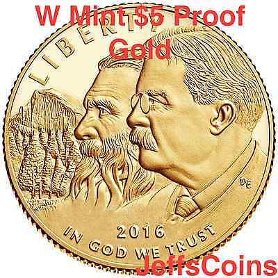 2016 3 Coin Set 100th Anniversary National Park Service New W $5 Gold Unc 16CG Без бренда - фотография #2
