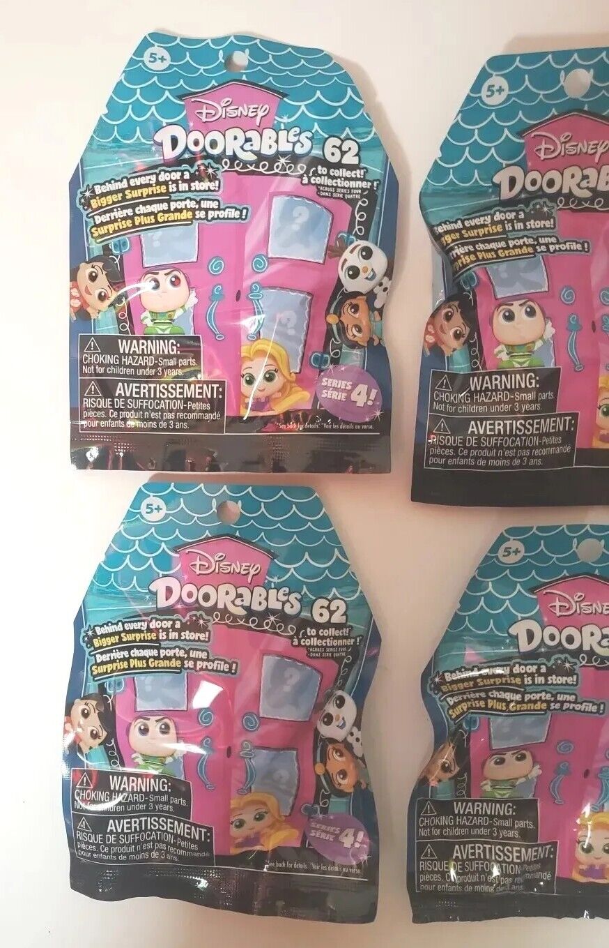 Lot of 4 Disney Doorables Blind Bags Series 4  Fast-Shipping  Just Play Doorables - фотография #2