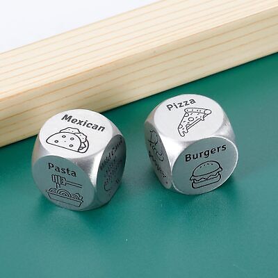 2 PCS Food Dice Game Food Decision Dice Food Dice for Couples 11 Year Anniver... FOOZDEEVAAQ Does not apply - фотография #5