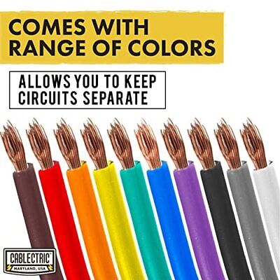 Roll Copper Clad Aluminum Primary Wire - Assorted Colors - 100 Ft of 12 Gauge 6 Does not apply Does Not Apply - фотография #4