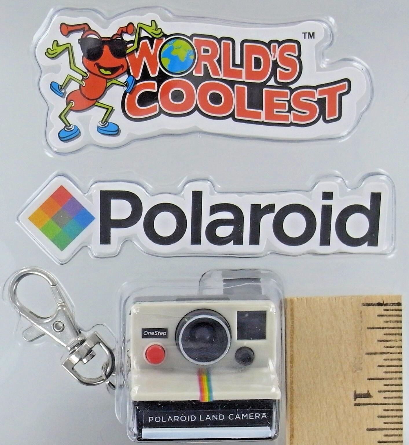 Worlds Coolest Smallest POLAROID LAND CAMERA Toy Miniature Mini OneStep Keychain Без бренда