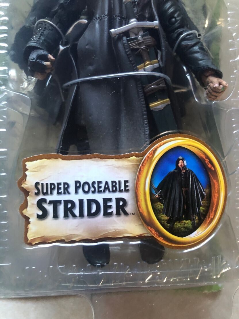 The Lord Of The Rings Strider Aragorn Super Poseable Fellowship of the Rings NEW ToyBiz - фотография #4