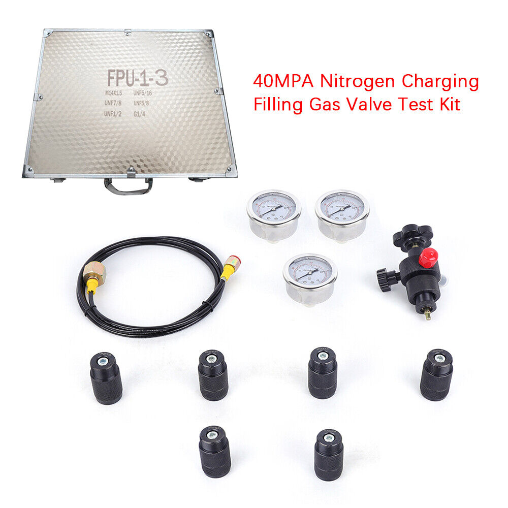 3 Gauge Hydraulic Nitrogen Accumulator Charging Gas Charging Pressure Test USA Unbranded Does not apply - фотография #6