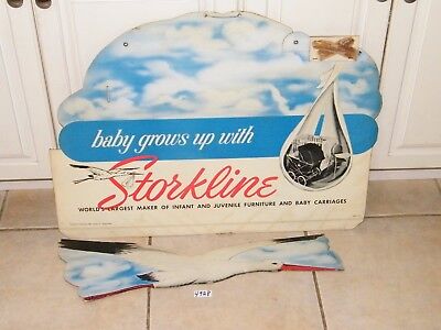 2 Vintage Storkline Baby Carriages Furniture Signs Chicago Storkline - фотография #10