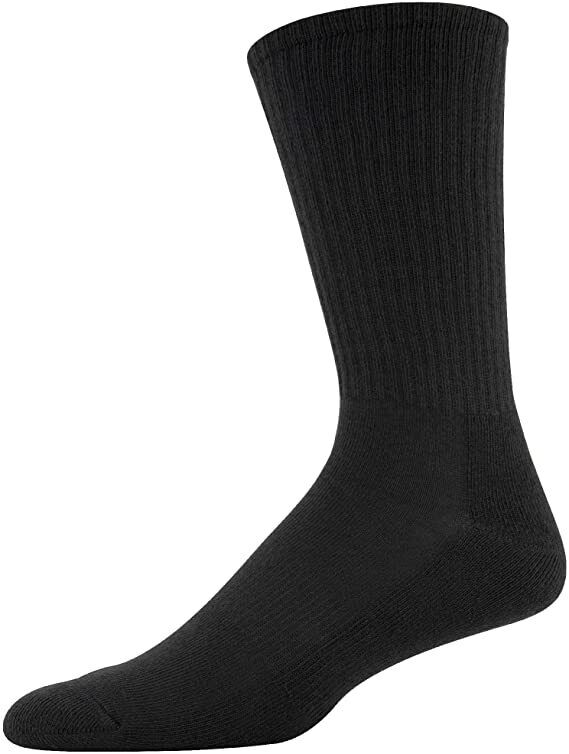 Wholesale Lot Men's Women Black Gray White Solid Sports Cotton Crew Socks 9-13 Unbranded - фотография #7